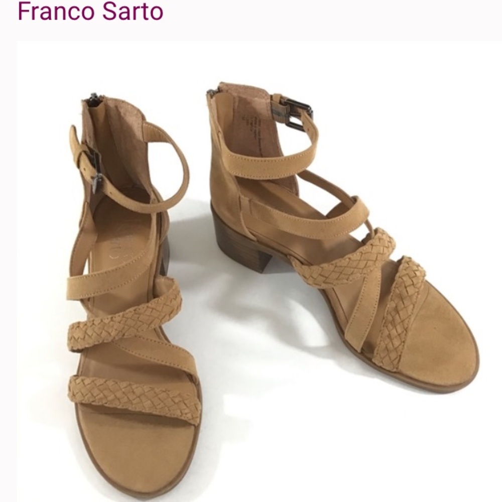 FRANCO SERTO Olympus ankle wrap straps sandals
